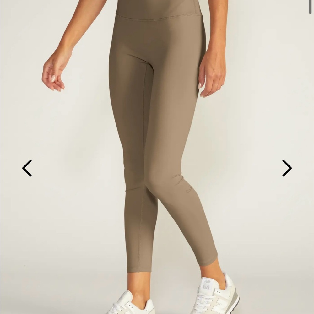 BYLT Basics Tan High-Waisted Leggings